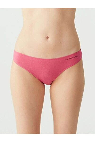 U.S. Polo Assn. 67006 Kadın Siyah-ten-beyaz-fuşya-lacivert 5'li Kıl Lastikli Slip