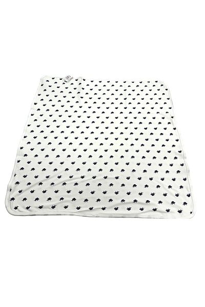 U.S. Polo Assn. Licensed Baby Blanket Ecru
