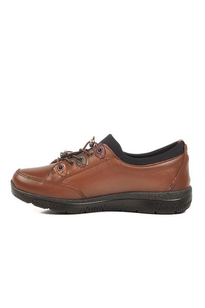 WALKWAY 42642 Z Tan Genuine Leather Women's Casual Shoes