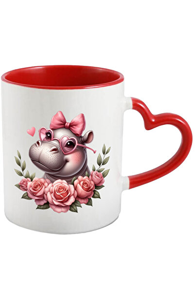 StoryGift Romania Cana Cu O Femela Hipopotam Care Poarta Niste Ochelari In Fo...