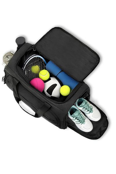 KAFF Travel Gym Fitness - Black Large Suitcase Bag with Front Pocket