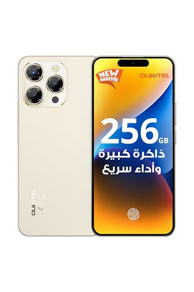 oukitel هاتف P1 ثنائي الشريحة (RAM) سعة 256 جيجابايت، يدعم تقنية الجيل الرابع - إصدار الشرق الأوسط