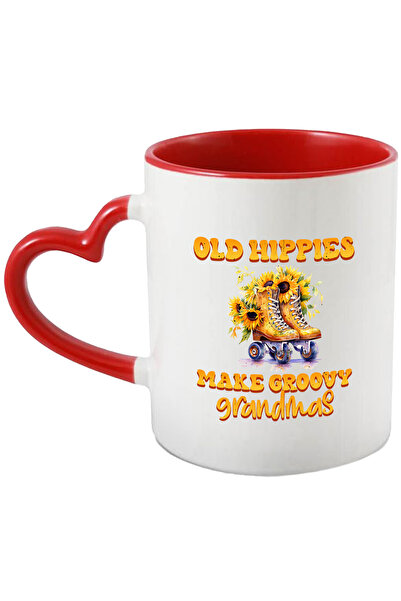 StoryGift Romania Cana Cu Mesajul "old Hippies Make Groovy Grandmas", Ilustra...