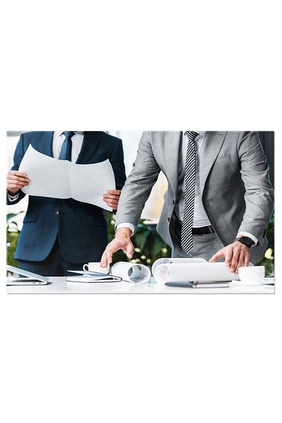 StoryGift Romania Tablou Canvas Lucru In Echipa Businessmen Gestionand Documente Intro Intalnire De Afaceri