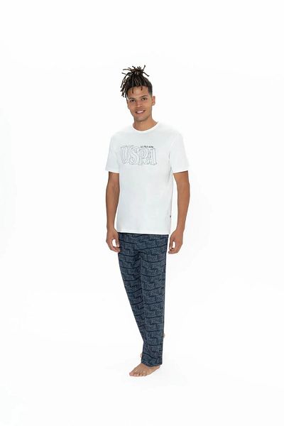 U.S. Polo Assn. U.S. Polo Assn. Men's 3-Piece 100% Cotton Pajama Set