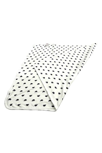 U.S. Polo Assn. Licensed Baby Blanket Ecru