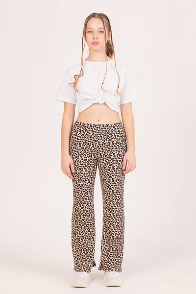 DPARİS Pantaloni pentru fete cu model leopard