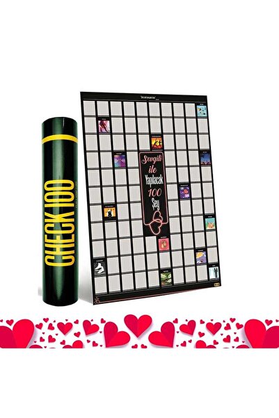 Çılgıntrend ملصق 100 نشاط للقيام به مع الحبيب - خدش 3566