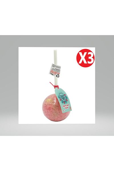 Chupa Chups X3 - CHUPA CHUPS BATH SALTS 110G FRUITY BATH FIZZER