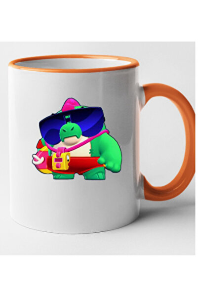 OEM Cană personalizată cu mâner portocaliu Brawl Star - Buzz, INOVATIX®. 330ml