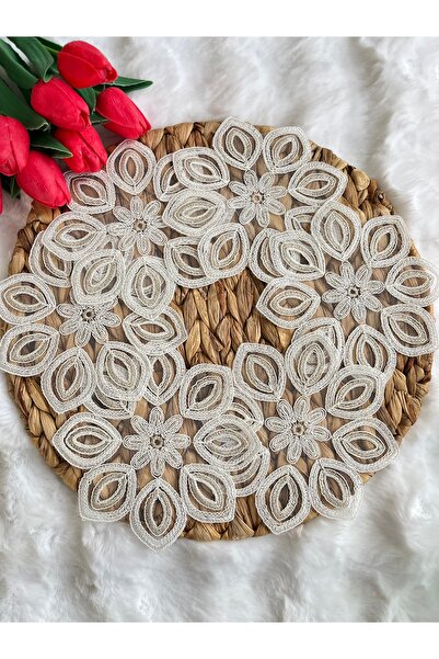 KUMSAL ÇEYİZ 6 Adet Sunumluk Peçete,Kokteyl Peçete,Kahve Yanı Sunum Peçetesi,...