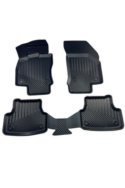 Black Gold Renault Megane 2 Sedan ile Birebir Uyumlu Ruins 3D Paspas