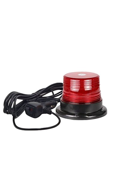 Space 7 Fonksiyonlu Tepe Lambası Çakarlı Mıknatıslı 12-30v Kırmızı / Laık536-2