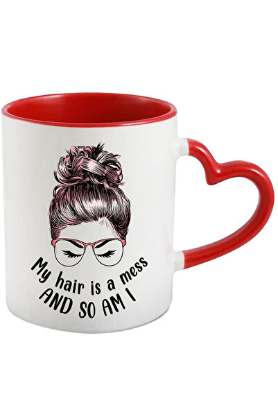 StoryGift Romania Cana Cu Mesajul "my Hair Is A Mess And So Am I", Ilustratie...