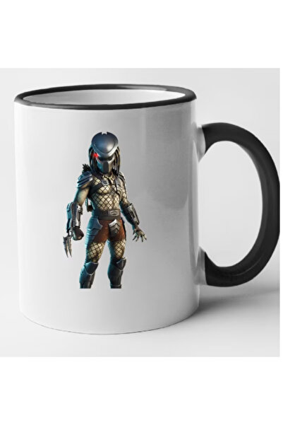 OEM Cană personalizată cu mâner negru Fortnite - Predator, INOVATIX®. 330ml