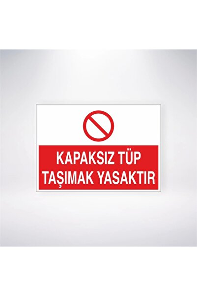 Reysa Tasarım It Is Forbidden to Carry Tube Without Cover Sticker 20X28 cm