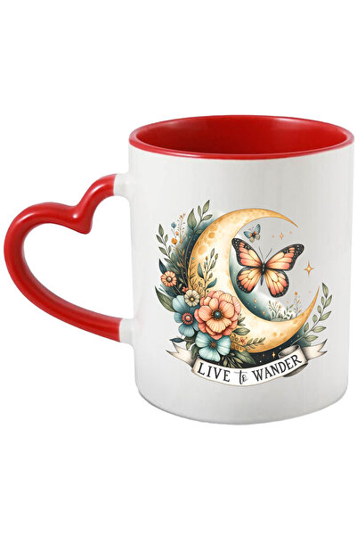 StoryGift Romania Cana Cu Mesajul "live To Wander", Ilustratie, Motivational,...