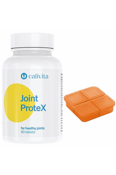 Calivita Joint Protex Food Supplement Set +Pill Box for Joint Flexibility (90 tablets) - Calivita
