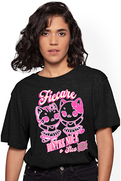 StoryGift Romania Tricou Femei Fiecare Dintre Noi E O Stea Pisici Balerine Fe...