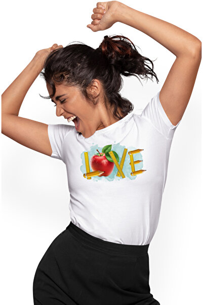 StoryGift Romania Tricou Femei Cu Mesajul "love", Ilustratie, Pentru Copii, S...