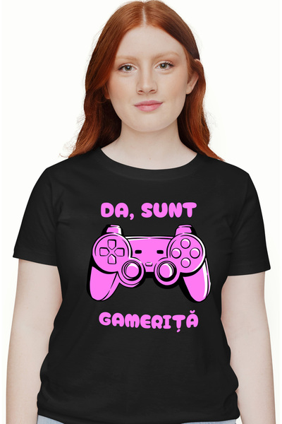 StoryGift Romania Tricou Femei Da, Sunt Gamerita, Iubitoarele De Jocuri Video...