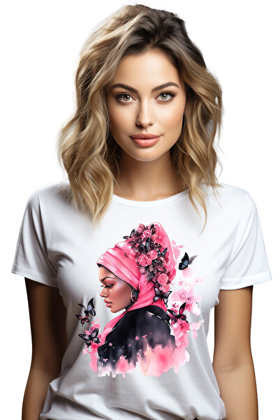 StoryGift Romania Tricou Femei Cu O Femeie De Culoare Frumusica, Ilustratie, ...