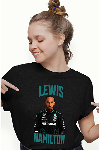 StoryGift Romania Tricou Femei Lewis Hamilton Cursa Profesionista Formula 1 V...