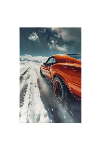 StoryGift Romania Tablou Canvas: Mașină Și Viteză- Fotografie Artistică Pictu...