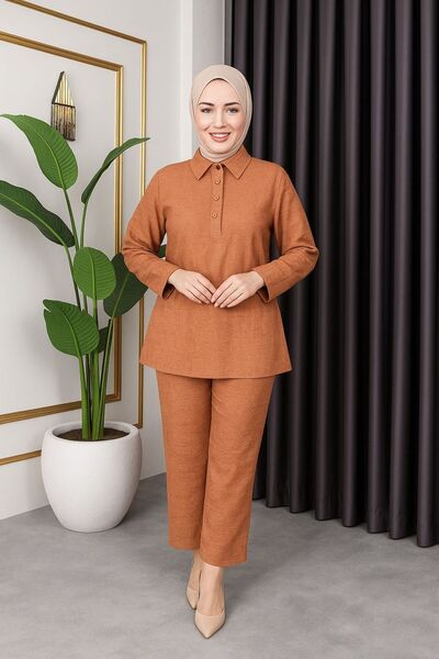 sd butique Minimalist Tesettür Takım - Şık ve Rahat İkili Takım - Astarsız Ya...