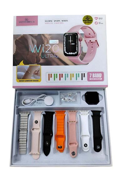 Winmax Ultra Smart Watch For Women 7 Customizable Straps, Advanced Health & Sleep Monitoring, Phone Finder