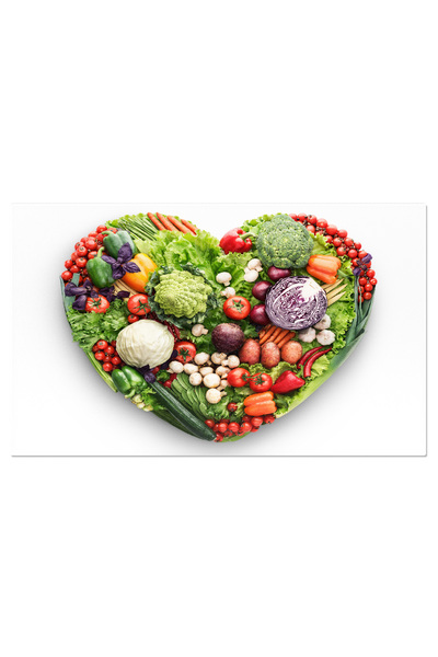 StoryGift Romania Tablou Canvas - Inima Din Legume: Sanatatea In Paleta Culinara