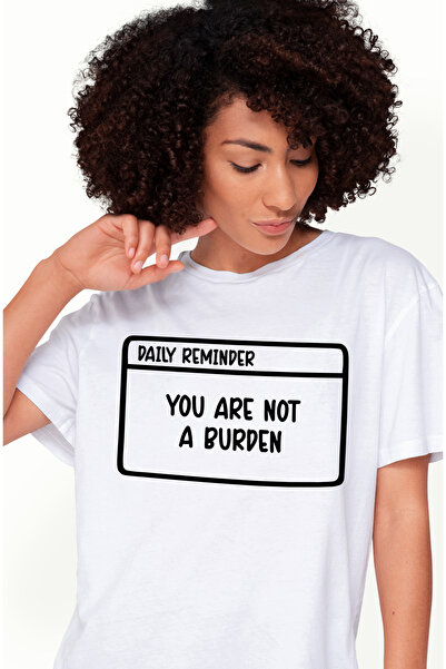 StoryGift Romania Tricou Femei Cu Mesaj In Engleza "you Are Not A Burden" - N...