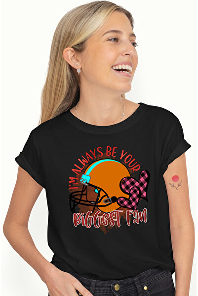 StoryGift Romania Tricou Femei Cu Inimioare Si Casca Pentru Fotbal American C...