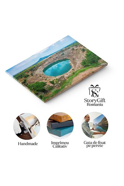 StoryGift Romania Tablou Canvas: Minerit si Metalurgie: Peisaj Industrial cu Minerale