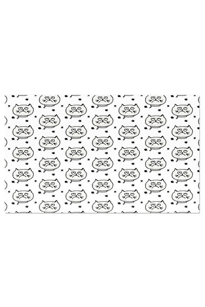 StoryGift Romania Tablou Canvas: Creativitate Manuala, Pattern De Pisica In Tonuri Alb-negru