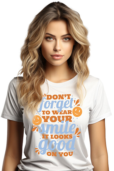 StoryGift Romania Tricou Femei Cu Text In Engleza Don' Forget To Wear Your Sm...