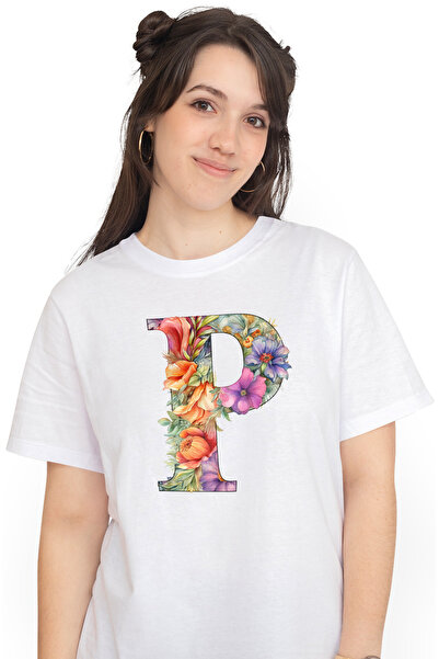 StoryGift Romania Tricou Femei Cu Litera "p", Ilustratie, Pentru Copii, Scoal...