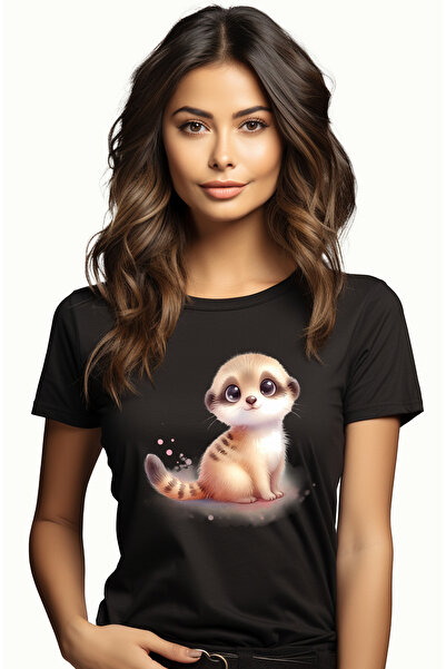 StoryGift Romania Tricou Femei Cu O Vidra Micuta, Ilustratie, Curioasa, Copil...