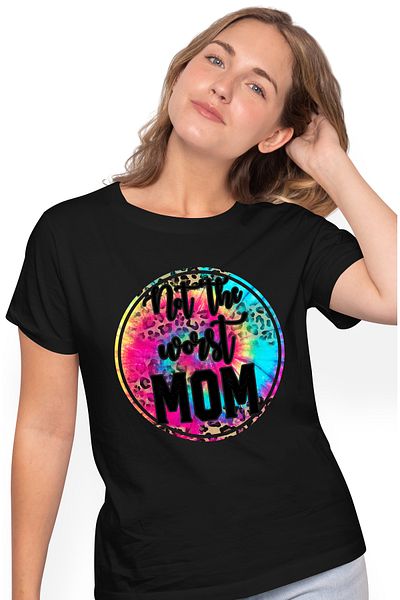 StoryGift Romania Tricou Femei Cu Mesajul "not The Worst Mom", Nu Chiar Cea Mai Nasoala Mama, Ilus Blk_l