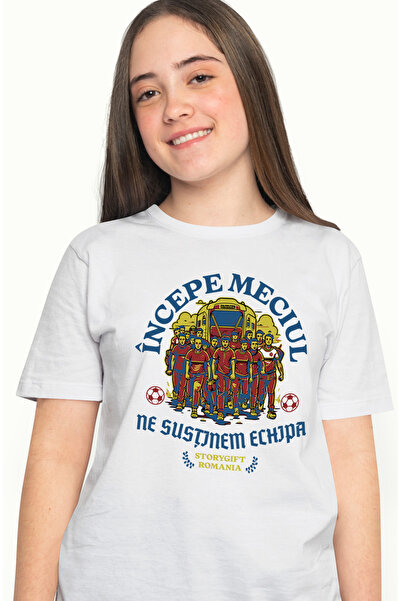 StoryGift Romania Tricou Femei Suporteri De Fotbal Ne Sustinem Echipa Sport C...