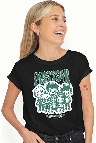 StoryGift Romania Tricou Femei grup de prieteni pe viata iubire familie cu im...