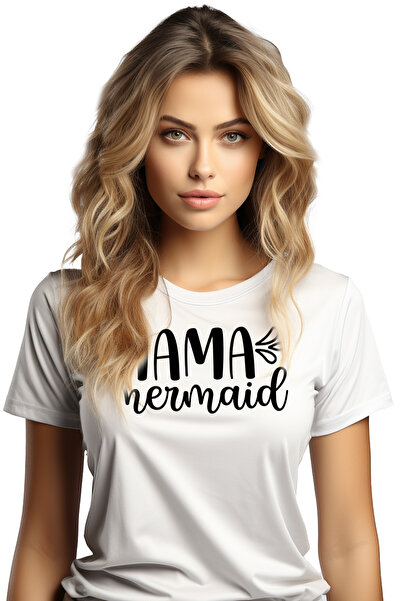 StoryGift Romania Tricou Femei Pentru Mame Iubite Cu Mesajul "mama Mermaid" -...