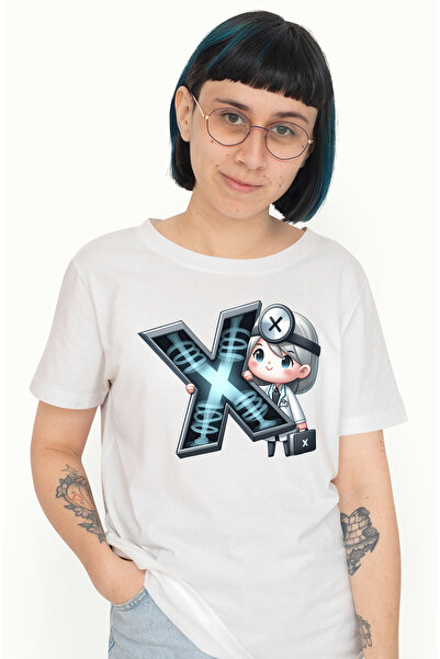 StoryGift Romania Tricou Femei Cu O Femeie Care Se Ocupa Cu Efectuarea Radiografiilor, Tine Litera Wht_l