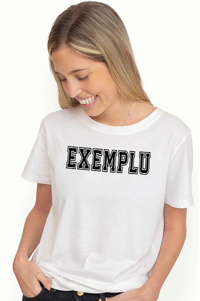 StoryGift Romania Tricou Femei Exemplu, Mesaj Motivational, Text Inspirational, Self Care, Cu Imp Wht_m