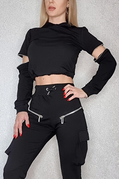 FashionForYou Bluza sport Fancy cu gluga