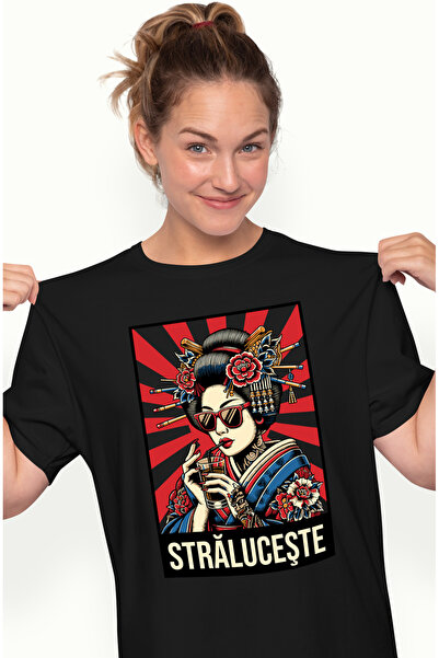 StoryGift Romania Tricou Femei Strluceste Femeie Stil Japonez Asiatic Bautura...