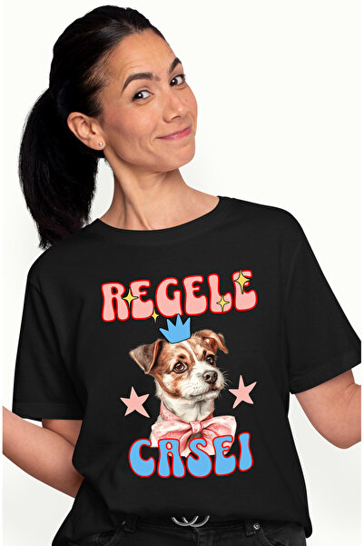 StoryGift Romania Tricou Femei Caine Cu Coroana, Regele Casei, Iubitor Animal...