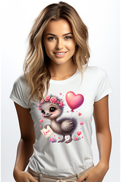 StoryGift Romania Tricou Femei Cu Un Puisor Cenusiu Care Tine O Foita Cu Mesa...