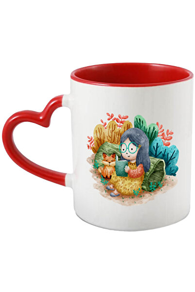 StoryGift Romania Cana Cu Fata, Padure, Vulpe, Carte, Multicolor 330 Ml, Cera...
