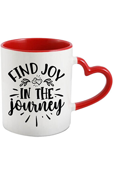 StoryGift Romania Cana Cu Inimioare Si Textul "find Joy In The Journey" - Gas...